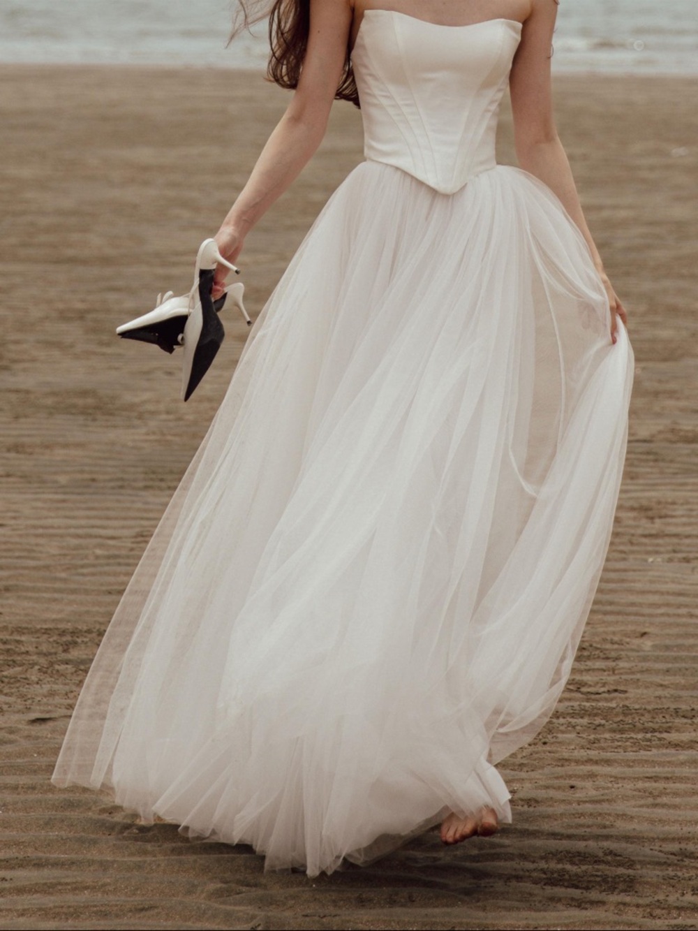 Flowy White Tulle Skirt Bridal Princess